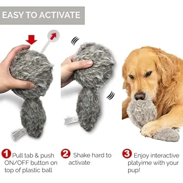 Hyper Pet Doggie Tail Interactive Plush Dog Toy