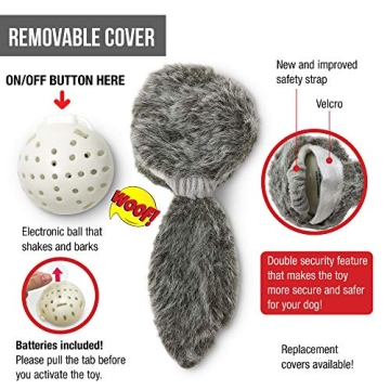 Hyper Pet Doggie Tail Interactive Plush Dog Toy