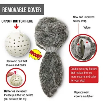 Hyper Pet Doggie Tail Interactive Plush Dog Toy