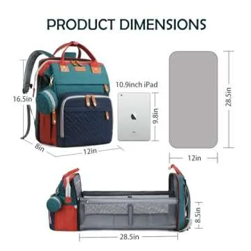 CESAILT Diaper Bag Backpack - Premium Waterproof Baby Bag