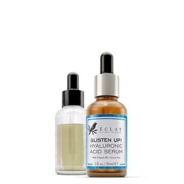Hyaluronic Acid Face Serum - 2.5% Pure Hyaluronic Serum + 3% B5, Anti Wrinkle + Anti Aging Serum for Face with Vitamin C & E, Aloe - Antiaging Hydrating Serum, Hylunaric Acid Serum