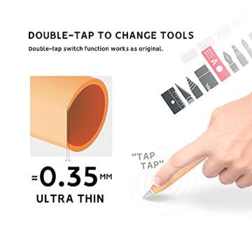 3 Pack Cute Ear Case Silicone Skin Cover Compatible with Apple Pencil 2nd Generation Accessories Compatible with iPad Pro 11 12.9 inch(White, Orange,Green)