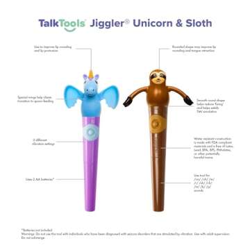 TalkTools Jiggler - Chewable Oral Facial Massager - Oral Sensory Massager - Calming Motor Therapy fo...