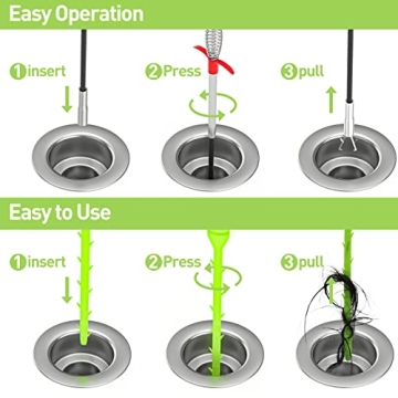 DR.PEN Flexible Grabber Tool for Easy Drain Cleaning & Retrieval