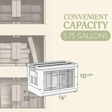 OlarHike 23QT Folding Storage Bins with Lids