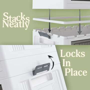 OlarHike 23QT Folding Storage Bins with Lids