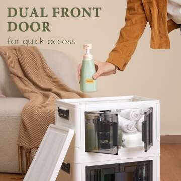 OlarHike 23QT Folding Storage Bins with Lids