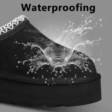 INPAKSA Women's Fur Lined Platform Mini Boots
