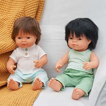 15 Inch Anatomically Correct Asian Baby Doll for Kids
