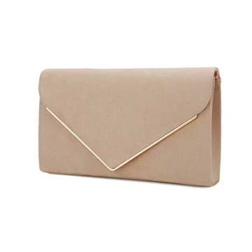 Charming Tailor Faux Suede Clutch Evening Purse for Women