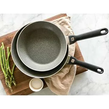 J.A. Henckels International Tuscany 2-pc 10-inch & 12-inch Aluminum Nonstick Fry Pan Set - Granite