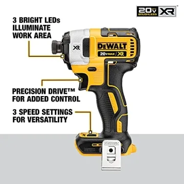 DEWALT 20V MAX XR Impact Driver Tool Only DCF887B