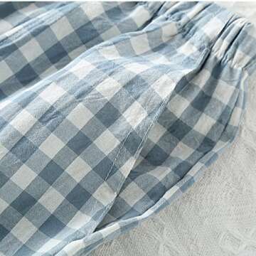 STMAHER Lightweight Men’s Plaid Pajama Pants with Pockets