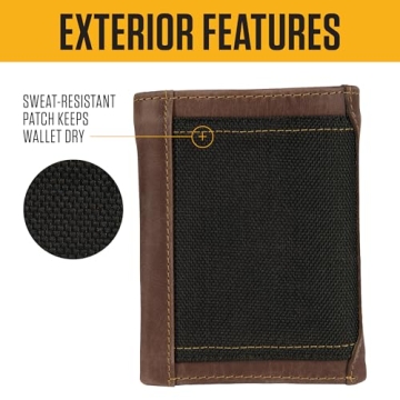 Carhartt Rugged Leather Triple Stitch Wallets - Durable