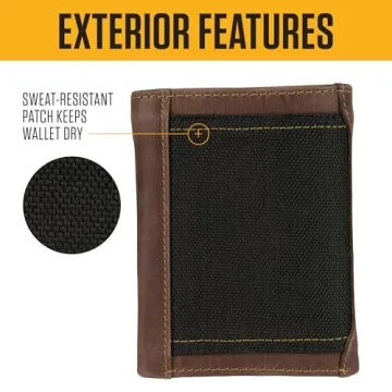 Carhartt Rugged Leather Triple Stitch Wallets - Durable