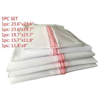 Sodynee 5 Set Lingerie Bags for Laundry, Delicates Mesh Laundry Wash Bag for Underwear, Bra, Blouse and Hosiery