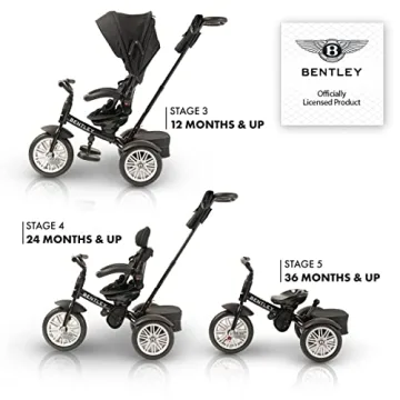 Bentley Kids Trike 6-in-1 Luxury All Terrain Toddler Bike