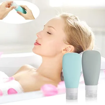 Leak Proof Vonpri Silicone Travel Bottles - 5 Pack Essentials