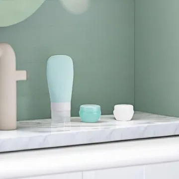 Leak Proof Vonpri Silicone Travel Bottles - 5 Pack Essentials