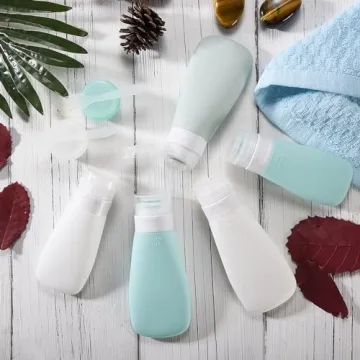 Leak Proof Vonpri Silicone Travel Bottles - 5 Pack Essentials