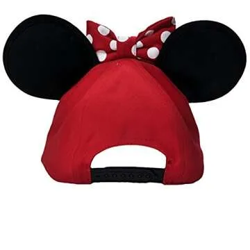 Disney Women's Minnie Mouse Baseball Hat with Ears