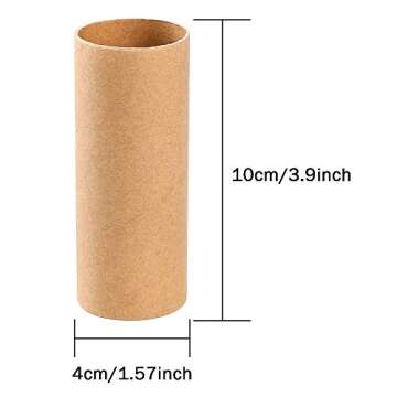 Sntieecr 30 Pack 3.9 Inches Sturdy Craft Rolls Cardboard Tubes for DIY Creative Handmade Projects