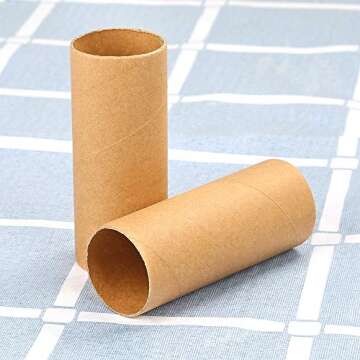 Crafting with Sntieecr Sturdy Cardboard Tubes 30 Pack
