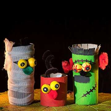 Crafting with Sntieecr Sturdy Cardboard Tubes 30 Pack