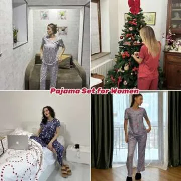 Stylish Ekouaer Pajama Set for Women Soft Loungewear