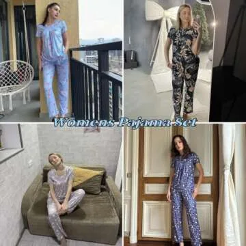 Stylish Ekouaer Pajama Set for Women Soft Loungewear