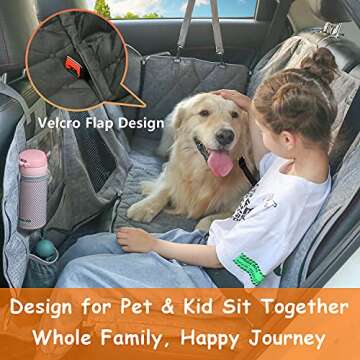 Hanjo Pets Car Dog Cover - Waterproof Hammock for Dogs