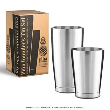 Premium Piña Barware Boston Shaker Set - 28 & 18 oz