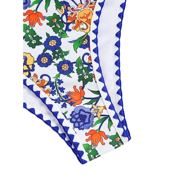 ZAFUL Strapless Textured Bandeau Bikini for Women