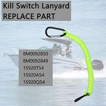 8M0092850 Boat Kill Switch Lanyard for Mercruiser Safety