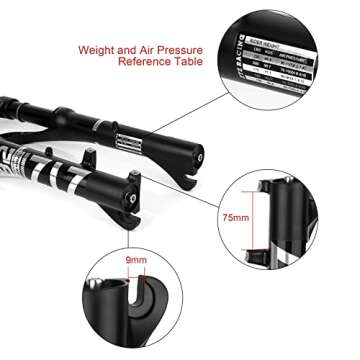 B Bolany 20 x 4.0 Fat Tire Bike Air Suspension Fork