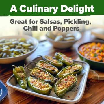 HOME GROWN Jalapeno Pepper Seeds (Capsicum annuum) - High Germination, Non-GMO Heirloom Seeds - 129 Hot Pepper Seeds for Planting - Easy to Grow, Early Harvest Jalapeno Seeds for Enthusiast