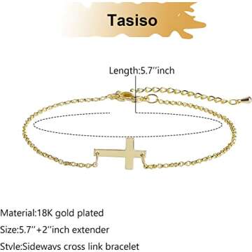 Minimalist Tasiso Cross Bracelet for Everyday Wear