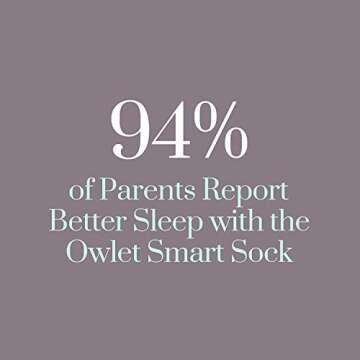 Owlet Accessory Fabric Sock for Dream Sock Baby Monitor, Fits Babies 0 to 18 Months, Dusty Rose (Sensor and Base Station Not Included)