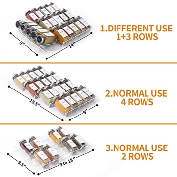 Brippo Spice Organizer - 35 Glass Spice Jars & Labels