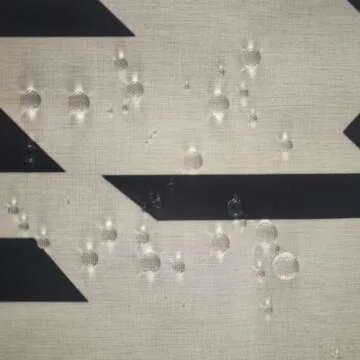 Jimuzi Western Aztec Linen Shower Curtain Ethnic Southwest Geometric Stripes Fabric Shower Curtain Set with Hooks, Boho Farmhouse Shower Curtains for Bathroom, 71x71 Bath Curtain