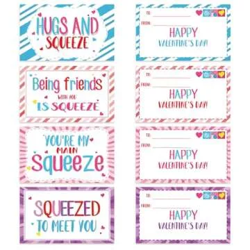 24Pack Valentines Day Cards with Heart Balls Valentines Day Gifts for Kids Valentines Exchange Cards for Boys Girls School Classroom Party Favors