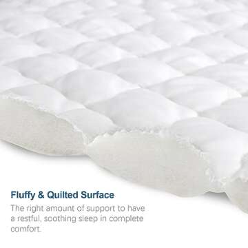 Full Size Mattress Protector Pad Waterproof Quilted, Breathable & Cooling Full Mattresses Pad Cover ...