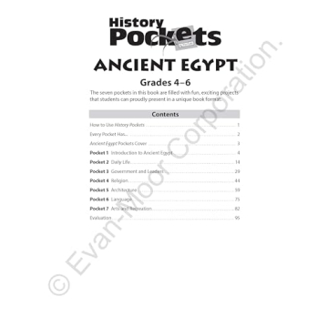 History Pockets: Ancient Egypt for Grades 4-6 Educational Fun