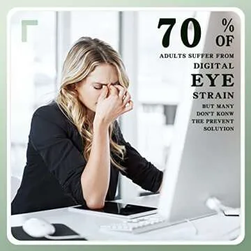 FONHCOO Blue Light Blocking Glasses Women Men Computer Eyeglasses,TR90 Fashion Round Transparent Anti Blue Light Glasses with Anti Eyestrain & UV Glare for Gaming & Reading (Green)