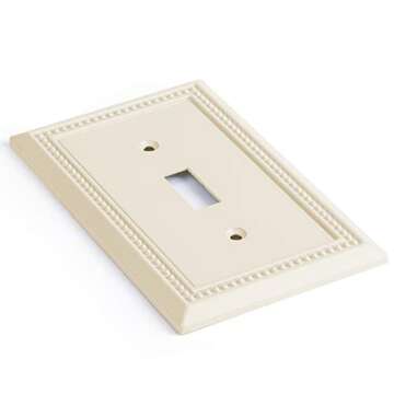 Henne Bery Sunken Pearls Heavy Duty Decorative Wall Plate Switch Plate Outlet Cover, Durable Solid Z...