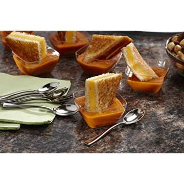 Mozaik Premium Plastic Mini Appetizer & Dessert Tasting Set, 96 pieces (MMAPP96)