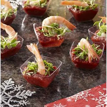 Mozaik Premium Plastic Mini Appetizer & Dessert Tasting Set, 96 pieces (MMAPP96)