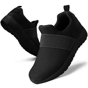 QIJGS Toddler/Little Kid Boys Girls Shoes Running Sneakers Athletic Tennis Walking Shoes-black-30