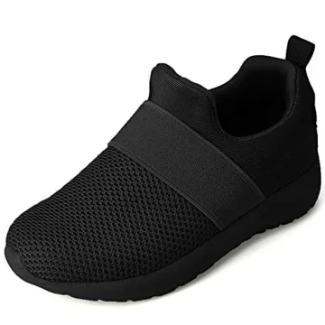 QIJGS Toddler/Little Kid Boys Girls Shoes Running Sneakers Athletic Tennis Walking Shoes-black-30