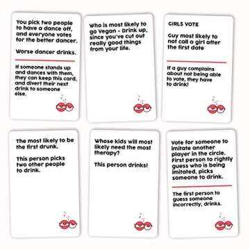 The Game for Drunks: Fun Adult Drinking Card Game with 100 Voting Commands, That Gets You Tipsy and Crazy